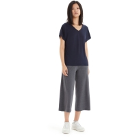 Icebreaker Drayden Reversible Short Sleeve Top Women's Midnight Navy