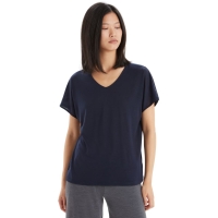 Icebreaker Drayden Reversible Short Sleeve Top Women's Midnight Navy