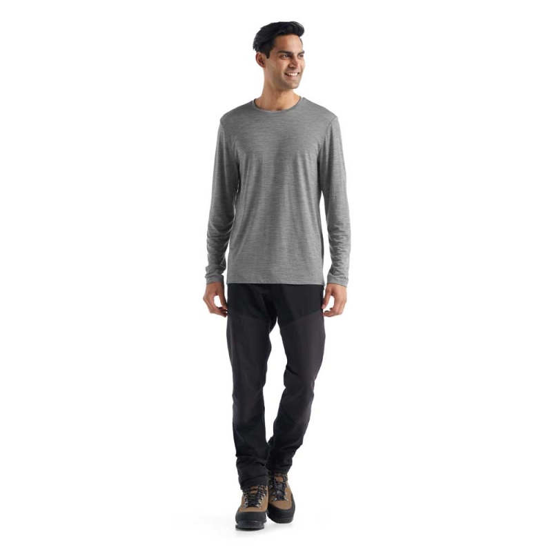 Icebreaker Sphere II Long Sleeve Tee Metro HTHR