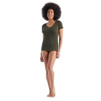 Icebreaker Siren Short Sleeve Sweetheart Women's Loden