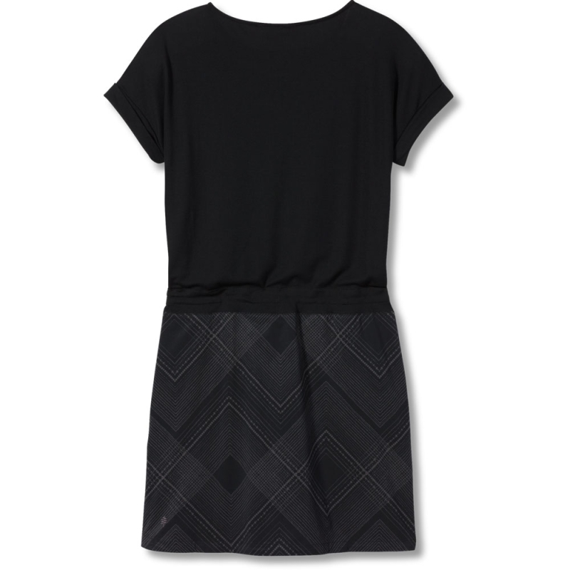 Royal Robbins Spotless Evolution Dress Women's Black Geo Dot PT