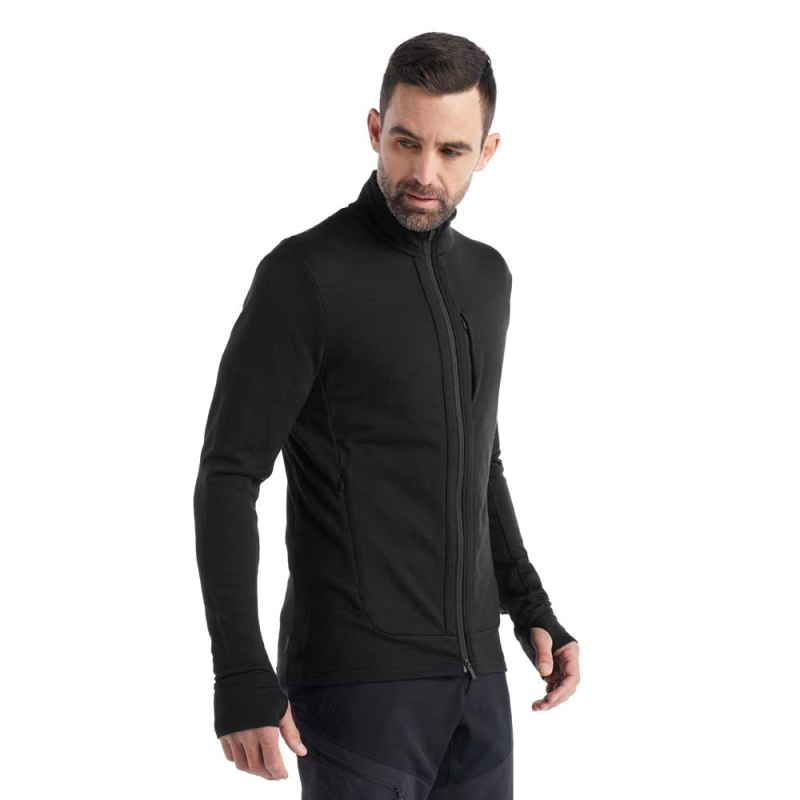 Icebreaker Quantum III Long Sleeve Zip Black