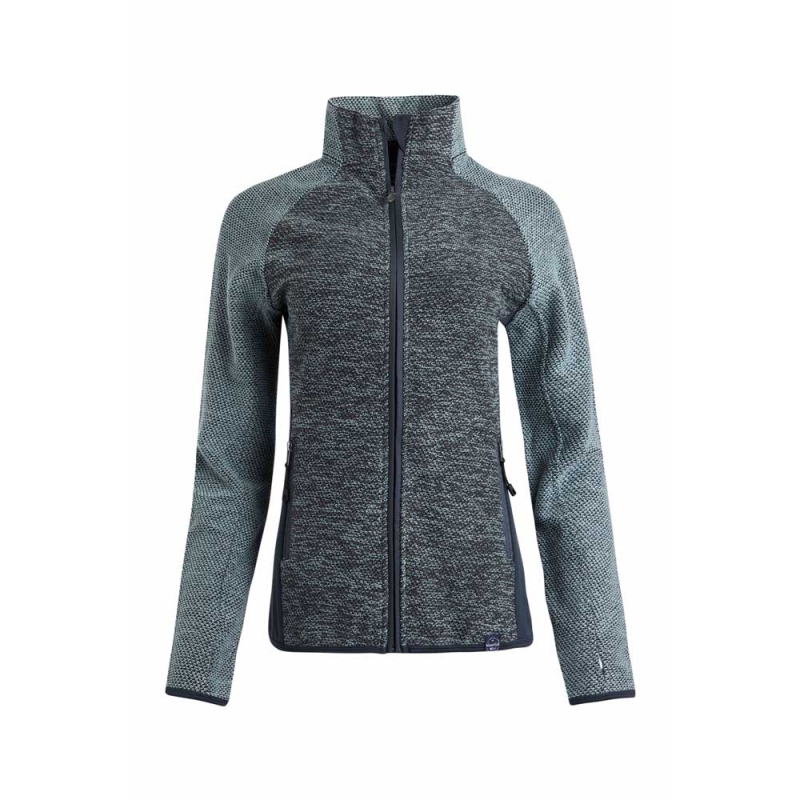 Weird Fish Alivia Full Zip Active Macaroni Women's Faded Jade