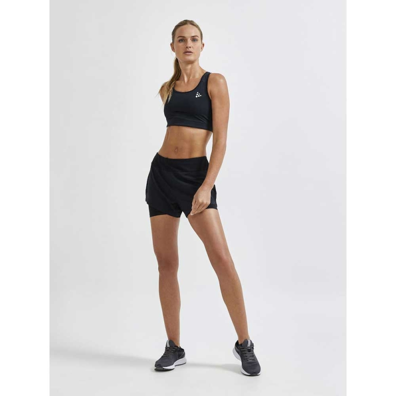 Craft Advanced Essence 2:1 Shorts Women's BLack