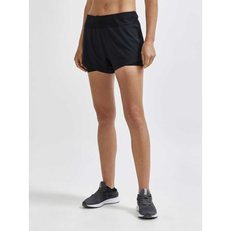 Craft Advanced Essence 2:1 Shorts Women's BLack