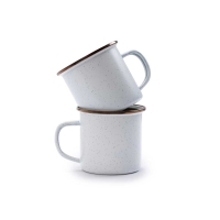 Barebones Cup Enamel 2 Pcs Egg Shell