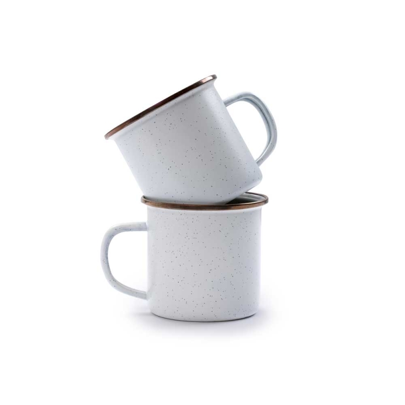 Barebones Cup Enamel 2 Pcs Egg Shell
