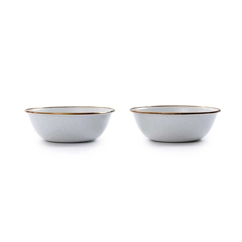 Barebones Bowl Enamel 2 Pcs Egg Shell