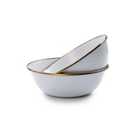 Barebones Bowl Enamel 2 Pcs Egg Shell