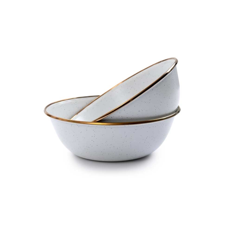 Barebones Bowl Enamel 2 Pcs Egg Shell