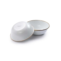 Barebones Bowl Enamel 2 Pcs Egg Shell