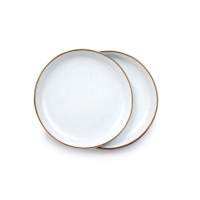Barebones Small Plate Enamel 2 Pcs Egg Shell
