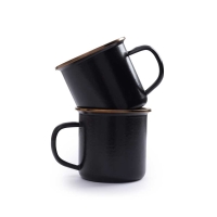 Barebones Cup Enamel 2 Pcs Charcoal