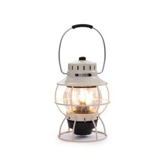 Barebones Railroad Lantern Vintage White