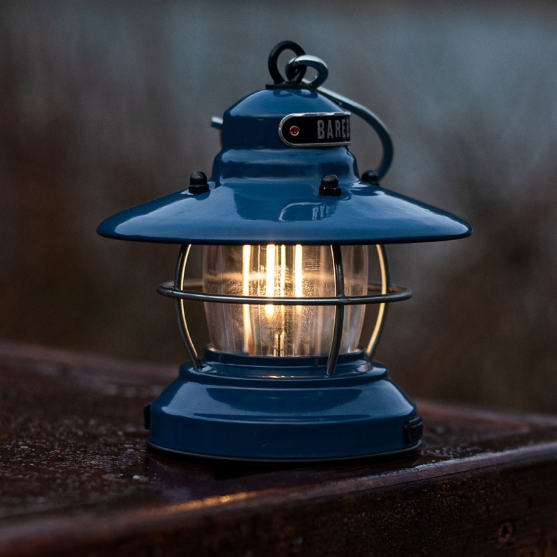 Barebones Mini Edison Lantern Ocean Blue