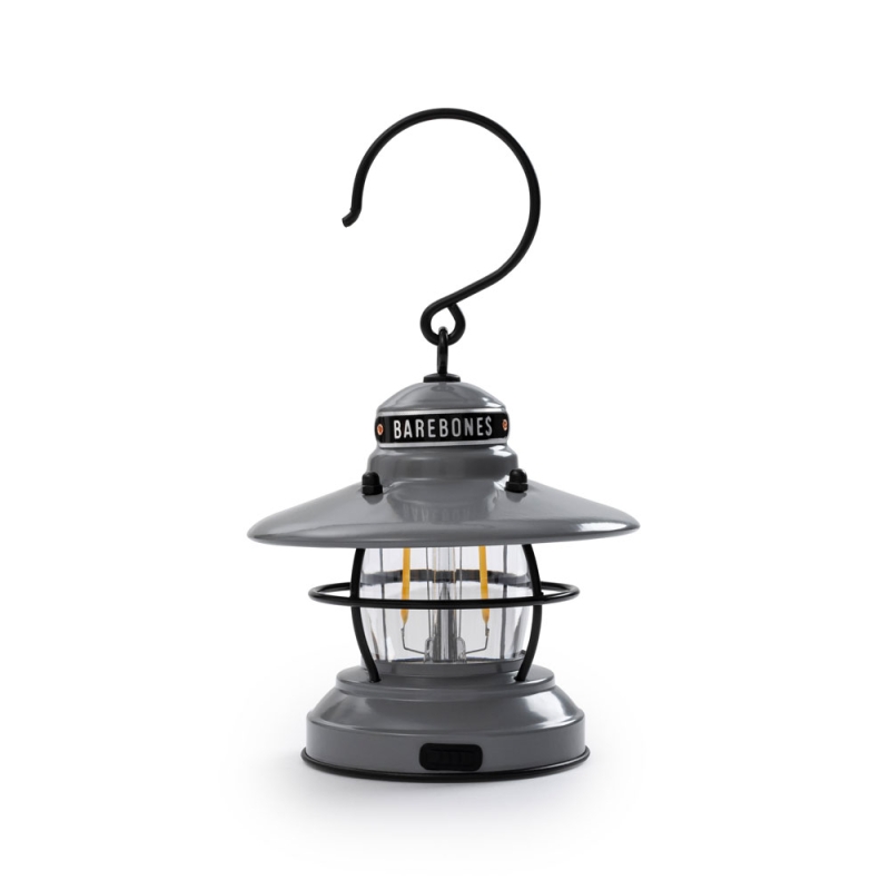 Barebones Mini Edison Lantern Grey