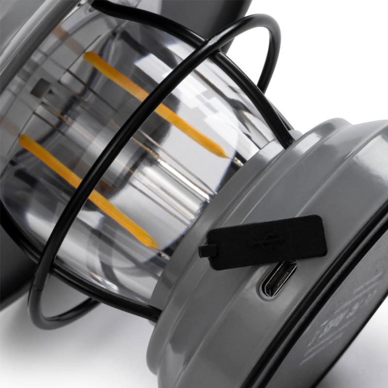 Barebones Mini Edison Lantern Grey