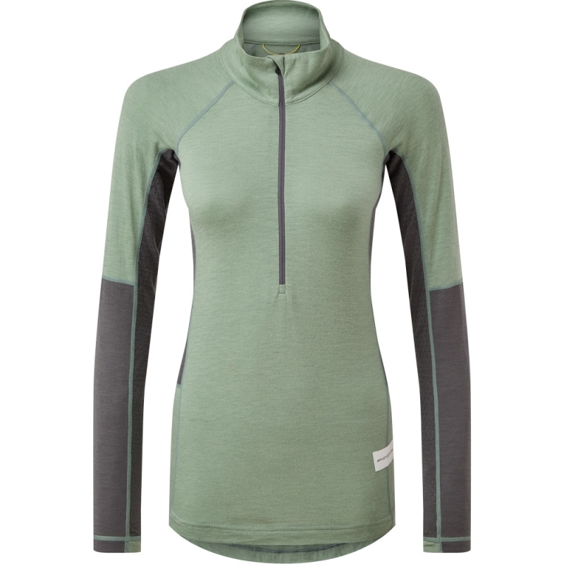 Artilect Flatiron 185 1/4 Zip Women's Sea Spray/Ash