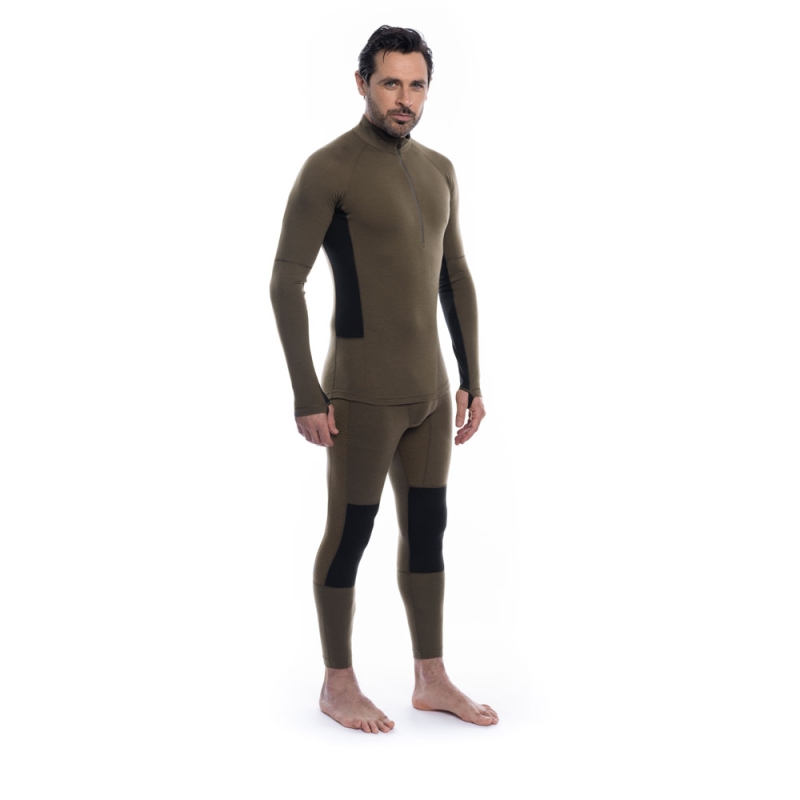 Artilect Flatiron 185 1/4 Zip Deep Olive/Black