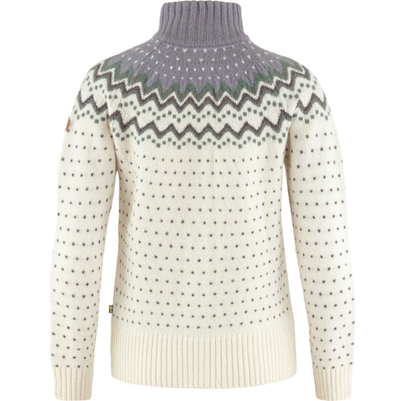Fjällräven Övik Knit Cardigan Women's Chalk White-Flint Grey
