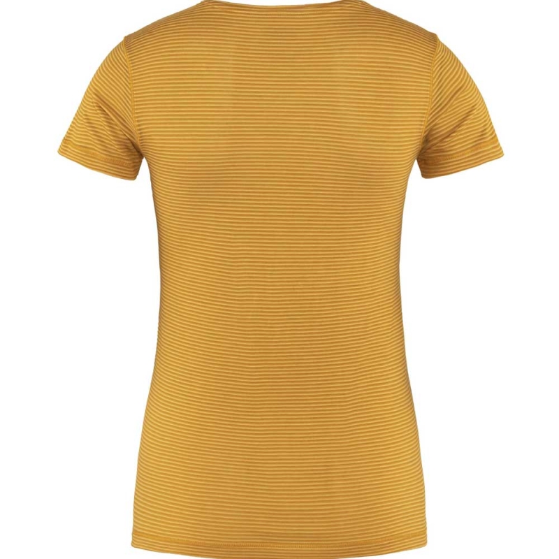 Fjällräven Abisko Cool T-Shirt Women's Mustard Yellow
