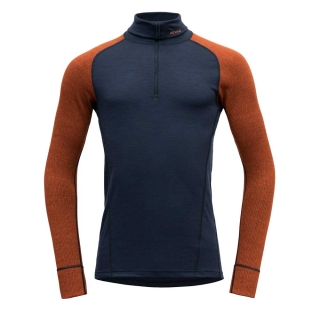 Devold Duo Active Merino 205 Z.Neck  FLAME/INK