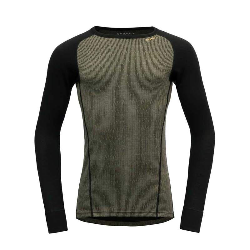Devold Duo Active Merino 205 Shirt  LICHEN/CAVIAR