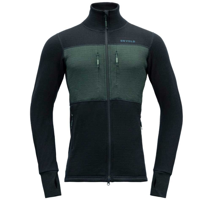 Devold Egga Grid Merino Jacket  Ink/Woods
