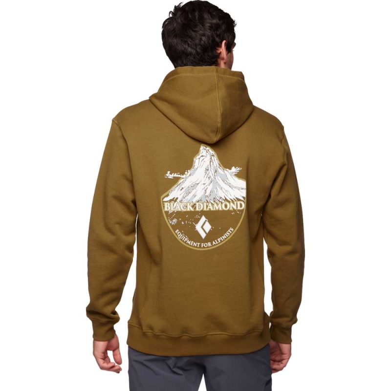 Black Diamond Mountain Badge Hoody Dark Curry