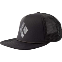 Black Diamond Lat Bill Trucker Hat Black-White
