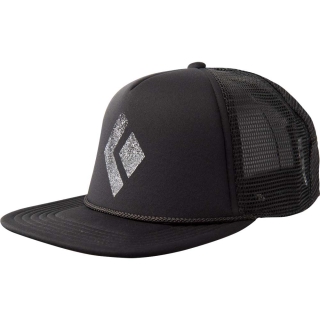 Black Diamond Lat Bill Trucker Hat Black-White