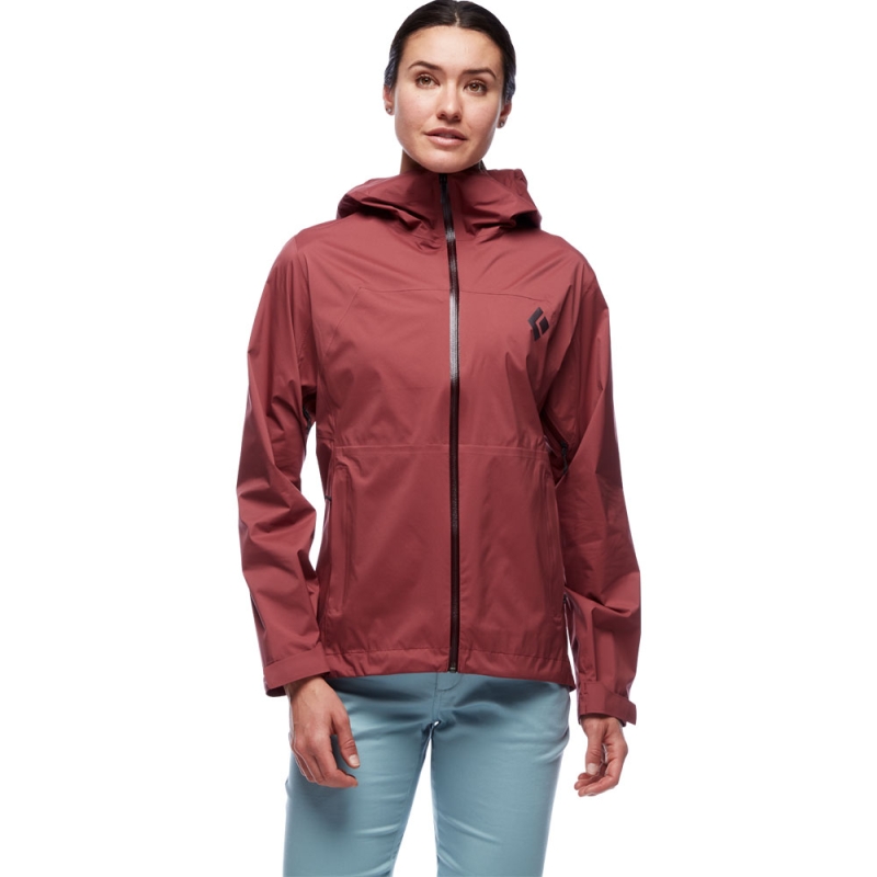 Black Diamond Stormline Stretch Rain Shell Women's Cherrywood