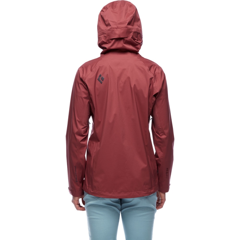 Black Diamond Stormline Stretch Rain Shell Women's Cherrywood