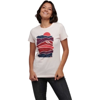 Black Diamond Leveled Landscape Ss Tee Women's Ice Pink
