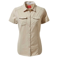 Craghoppers NosiLife Adventure II Short Sleeved Shirt Women's Desert Sand