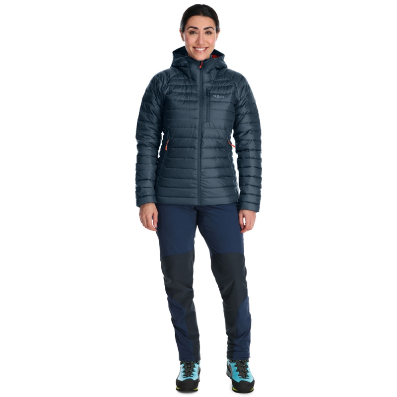 RAB Microlight Alpine Long Jacket Women's  Orion Blue