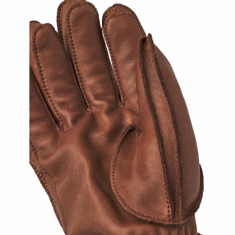 Hestra Wakayama - 5 finger Bordeaux / Brown