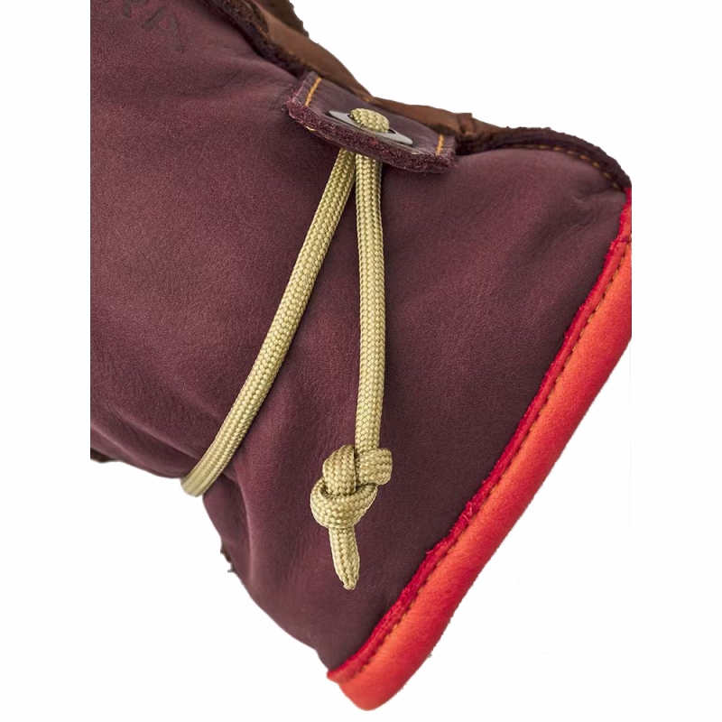 Hestra Wakayama - 5 finger Bordeaux / Brown