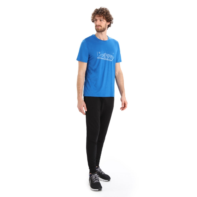 Icebreaker Tech Lite II SS Tee Alps 3D Lazurite