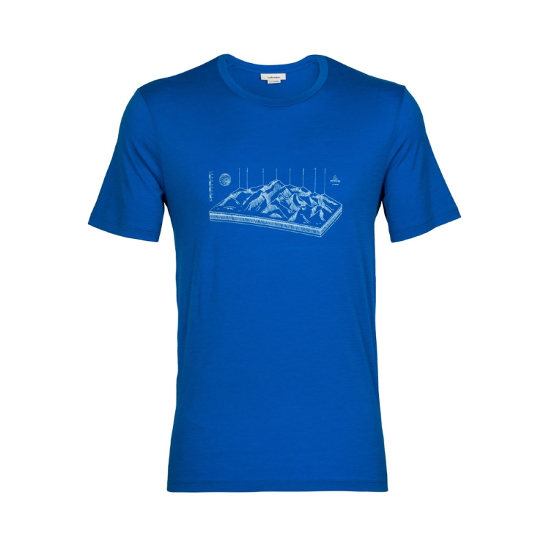 Icebreaker Tech Lite II SS Tee Alps 3D Lazurite