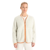 Icebreaker RealFleece High Pile LS Zip Cardigan Women's Hthr/Flash