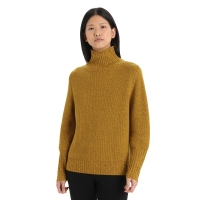 Icebreaker Seevista Funnel Neck Sweater Women's Clove Silent Gold