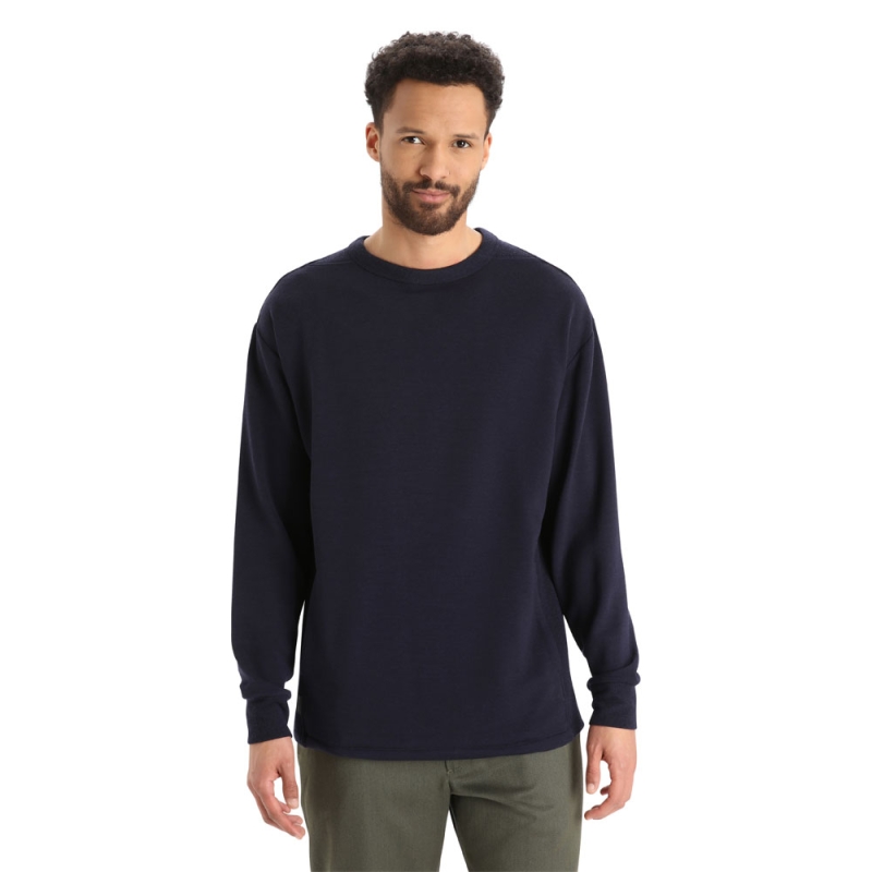 Icebreaker Dalston LS Sweatshirt Midnight Navy