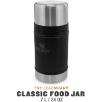 Stanley Classic+Adventure Vacuum Food Jar Dop 0.94+0.7L Black