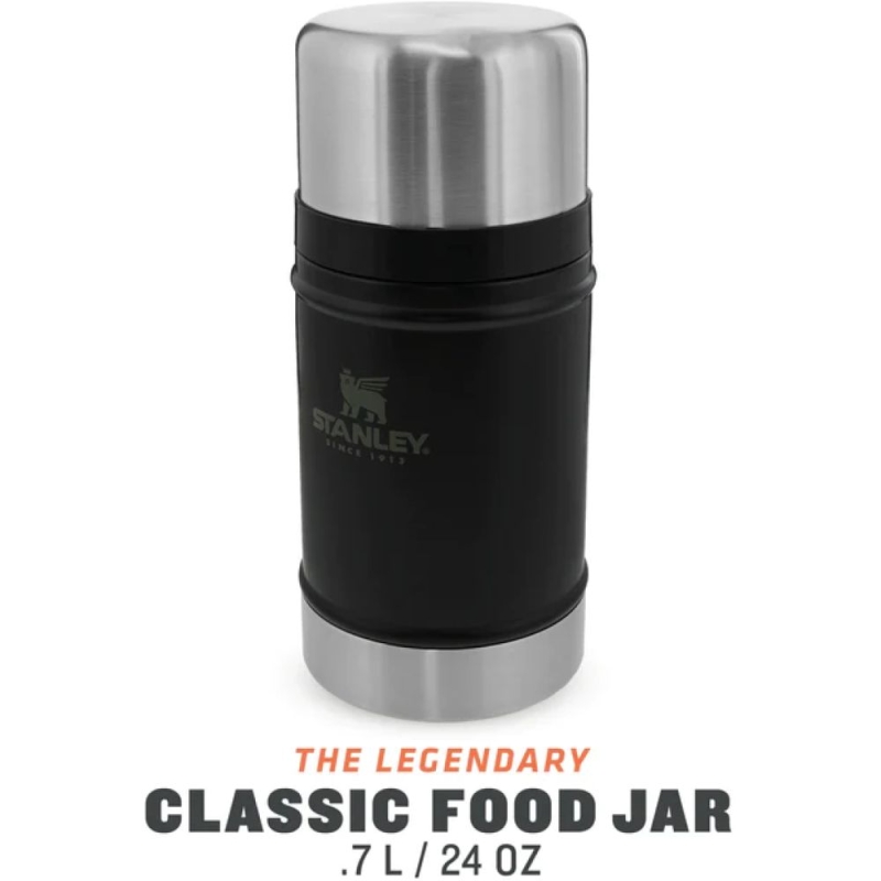 Stanley Classic+Adventure Vacuum Food Jar Dop 0.94+0.7L Black