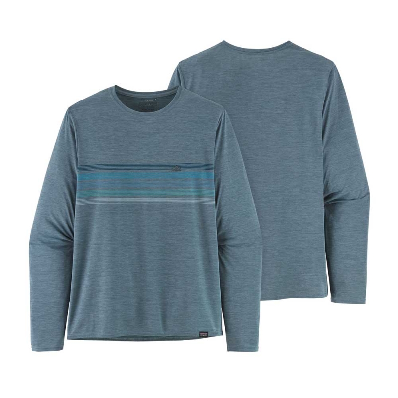 Patagonia L/S Cap Cool Daily Graphic Shirt Grey
