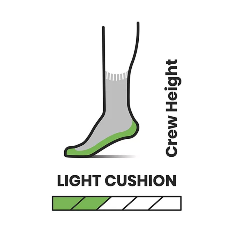 Smartwool Performance Hike Light Crush Crew Womens Charcoal