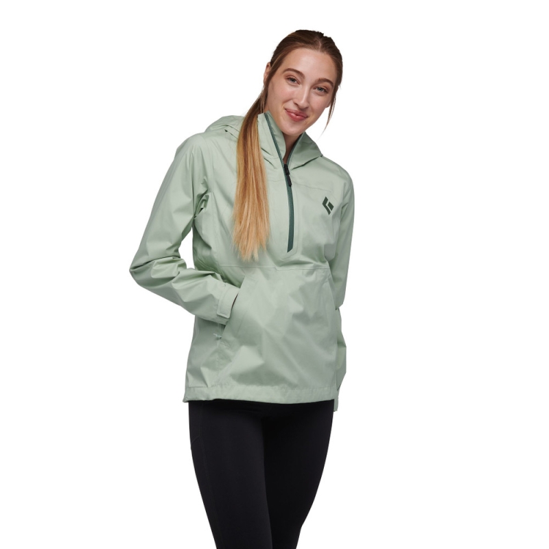 Black Diamond Stormline Stretch Anorak Women's Foam Green