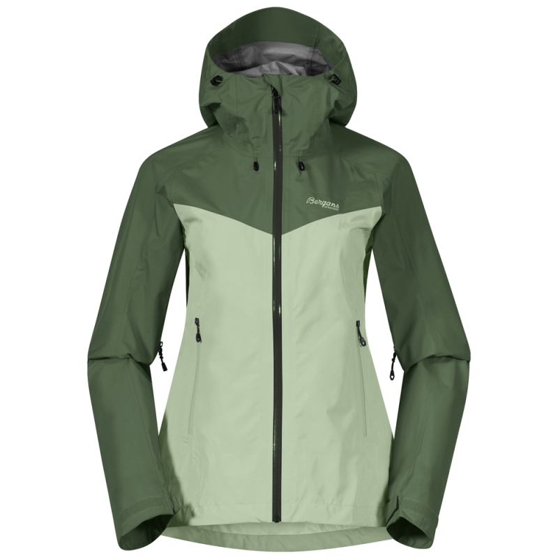 Bergans Skar Light 3L Shell Jacket Women's Light Jade Green/Dark Jade Gre