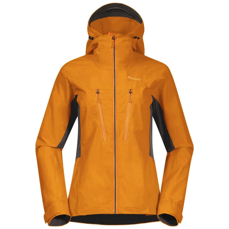 Bergans Cecilie Mtn Softshell Jacket Women's Cloudberry Yellow/Solid Dark G